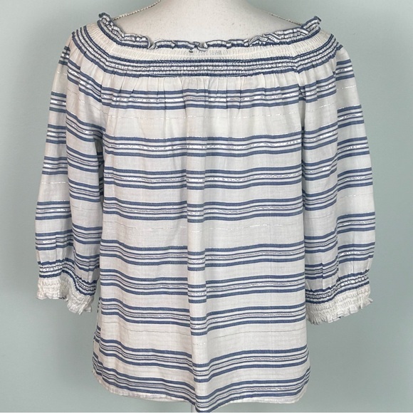 INC International Concepts Striped Off-The-Shoulder Top - Picture 5 of 9